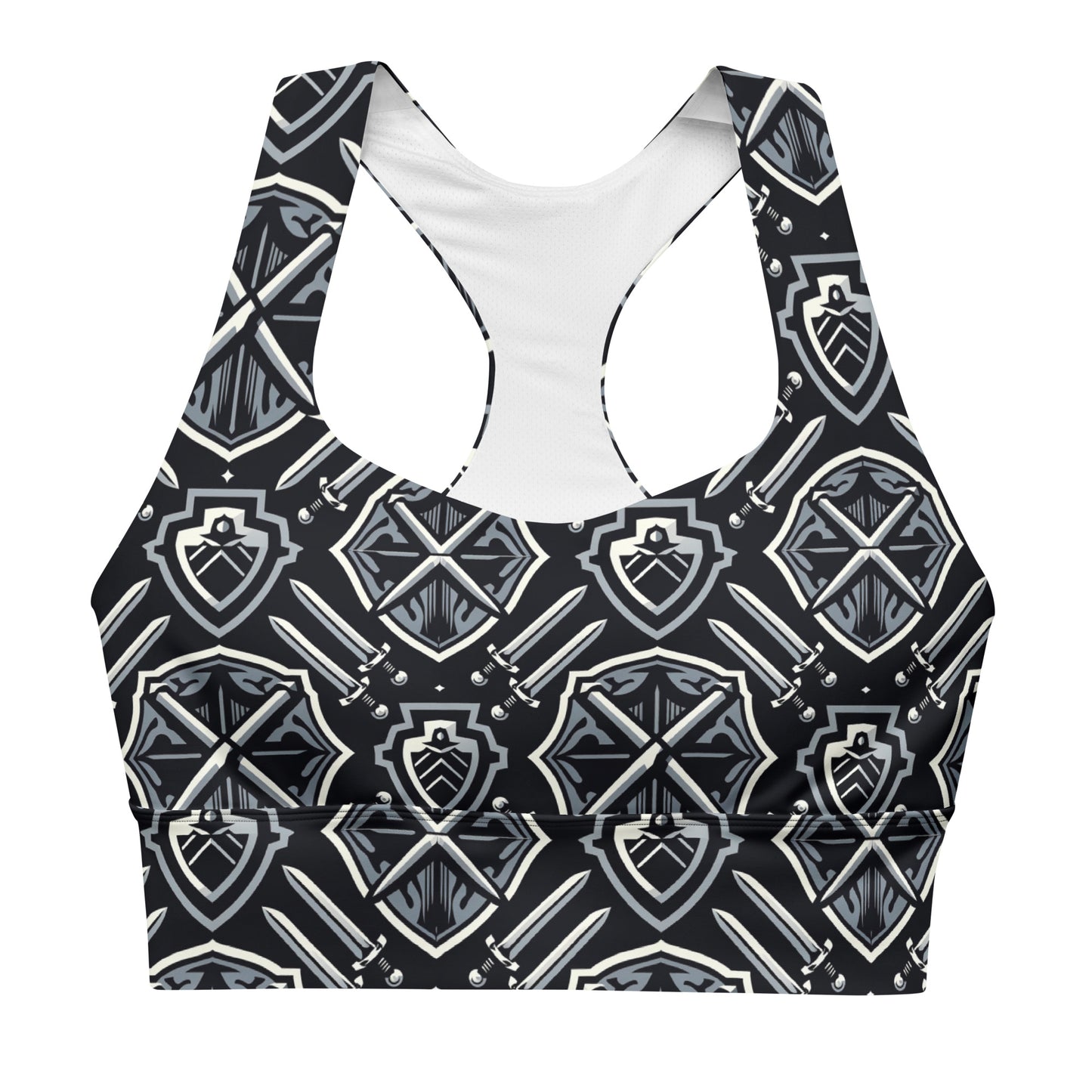 the SWORD & SHIELD 'Defender' Longline Sports Bra