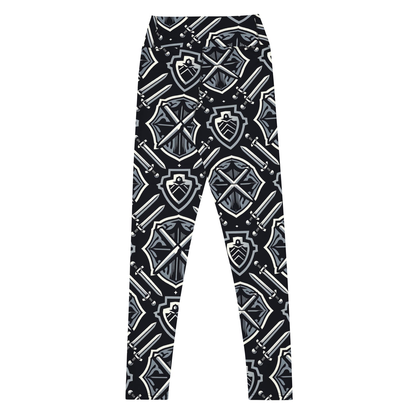 the SWORD & SHIELD 'Defender' Yoga Leggings