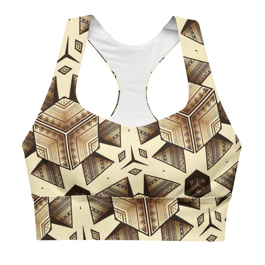 the PYRAMID 'Builder' Longline Sports Bra