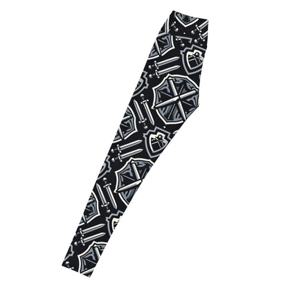the SWORD & SHIELD 'Defender' Yoga Leggings