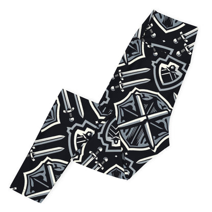 the SWORD & SHIELD 'Defender' Yoga Leggings