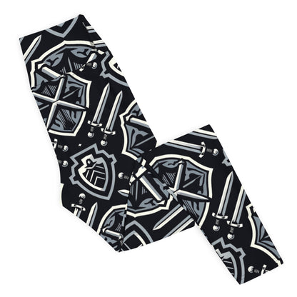 the SWORD & SHIELD 'Defender' Yoga Leggings