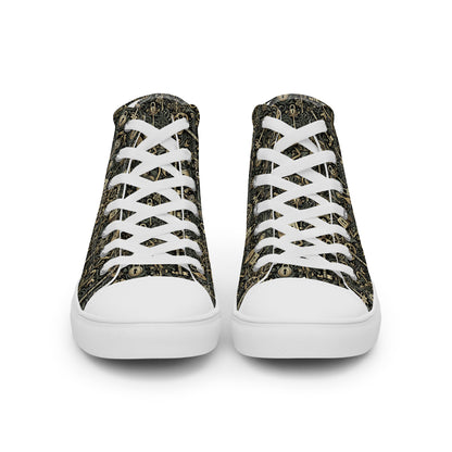 the KEY 'Accessor' Men’s High Top Canvas Sneakers