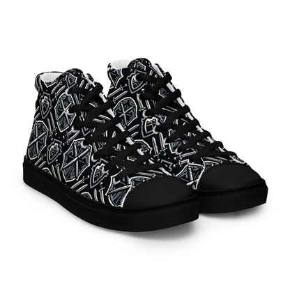 the SWORD & SHIELD 'Defender' Women’s High Top Canvas Sneakers